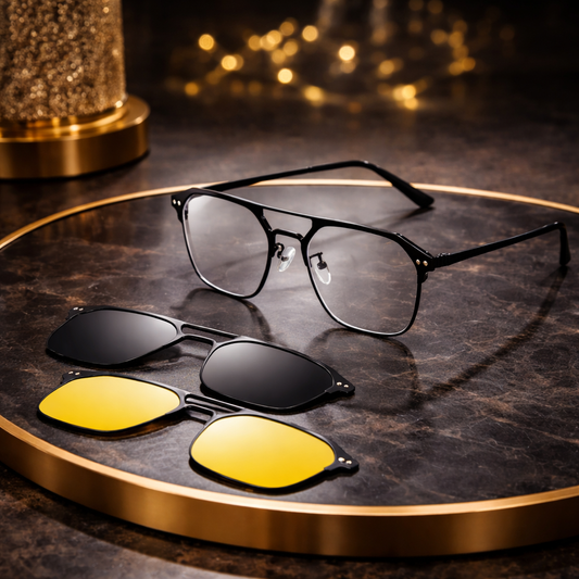 משקפי וירה המגנטיים 3 ב-1