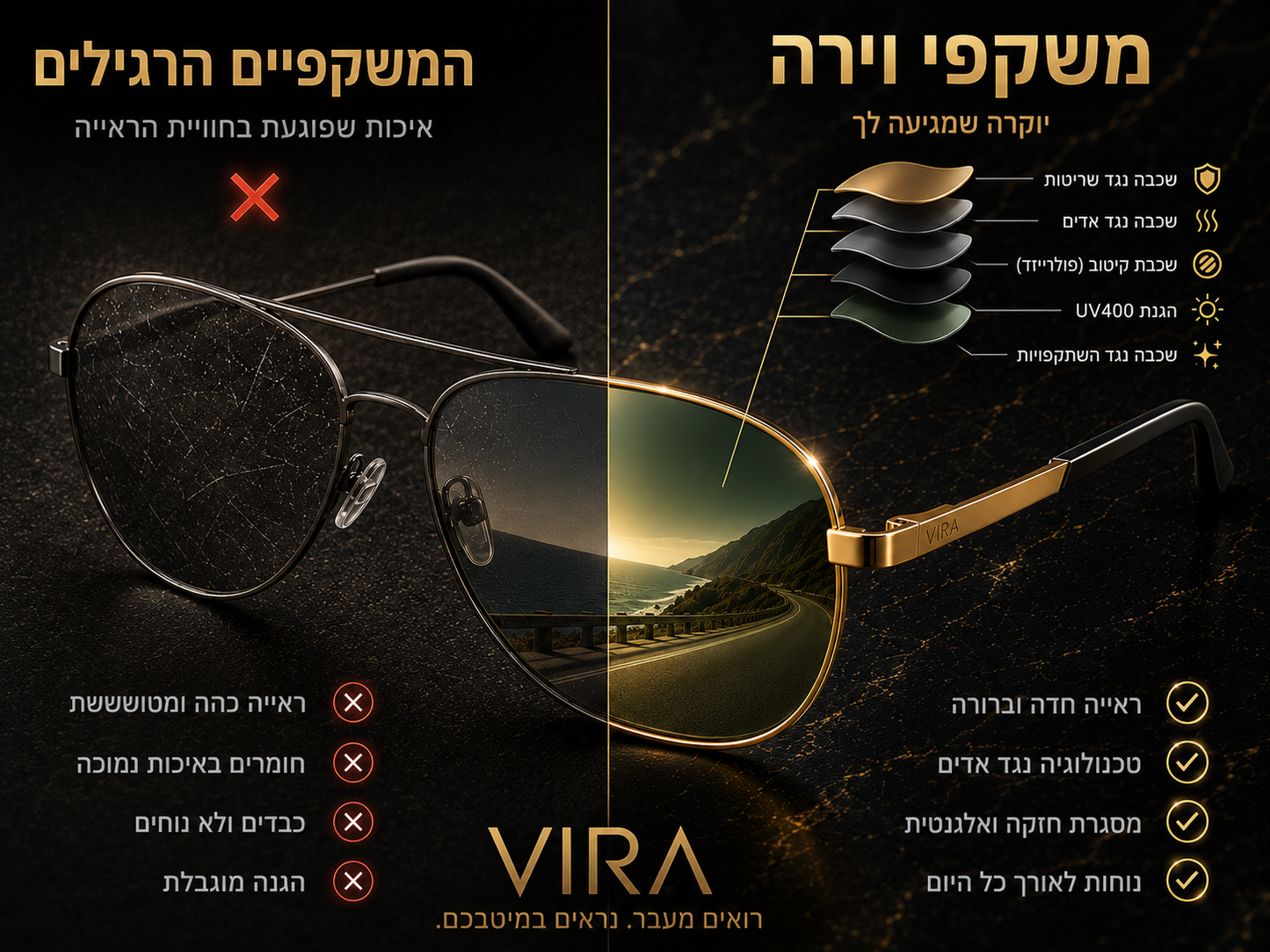 משקפי וירה היוקרתיים 2026